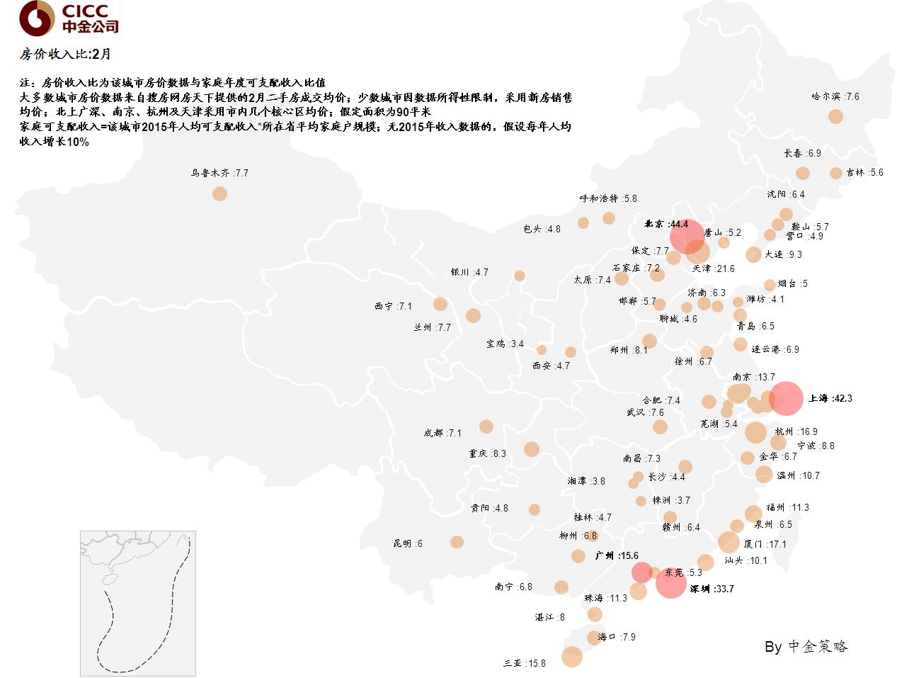 6张图看中国房价\/工资地图:房价九牛 收入几毛
