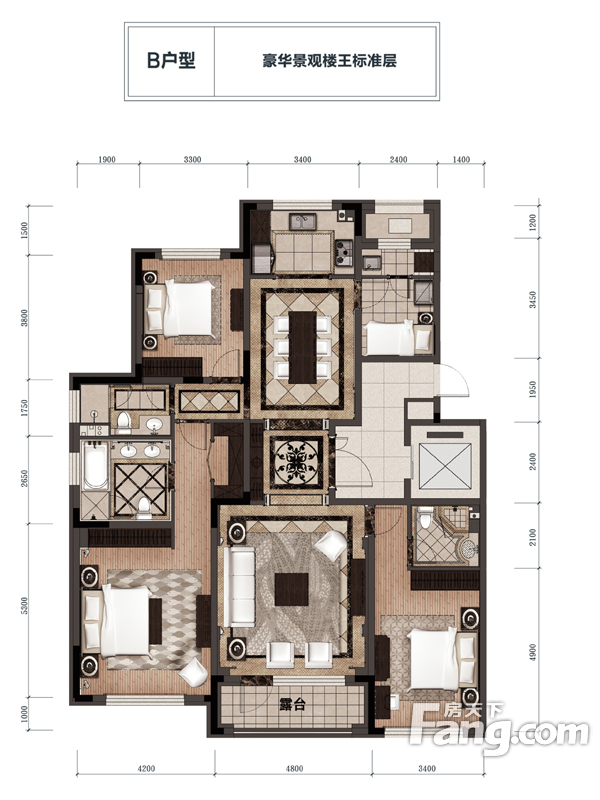 长春壹号院4室2厅2卫|182.52m2户型图